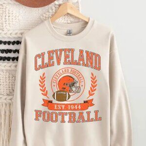 Vintage Cleveland Football Sweatshirt, Cleveland Browns NFL Men Women Shirt Tee